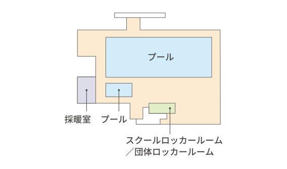 本館B1階の平面図