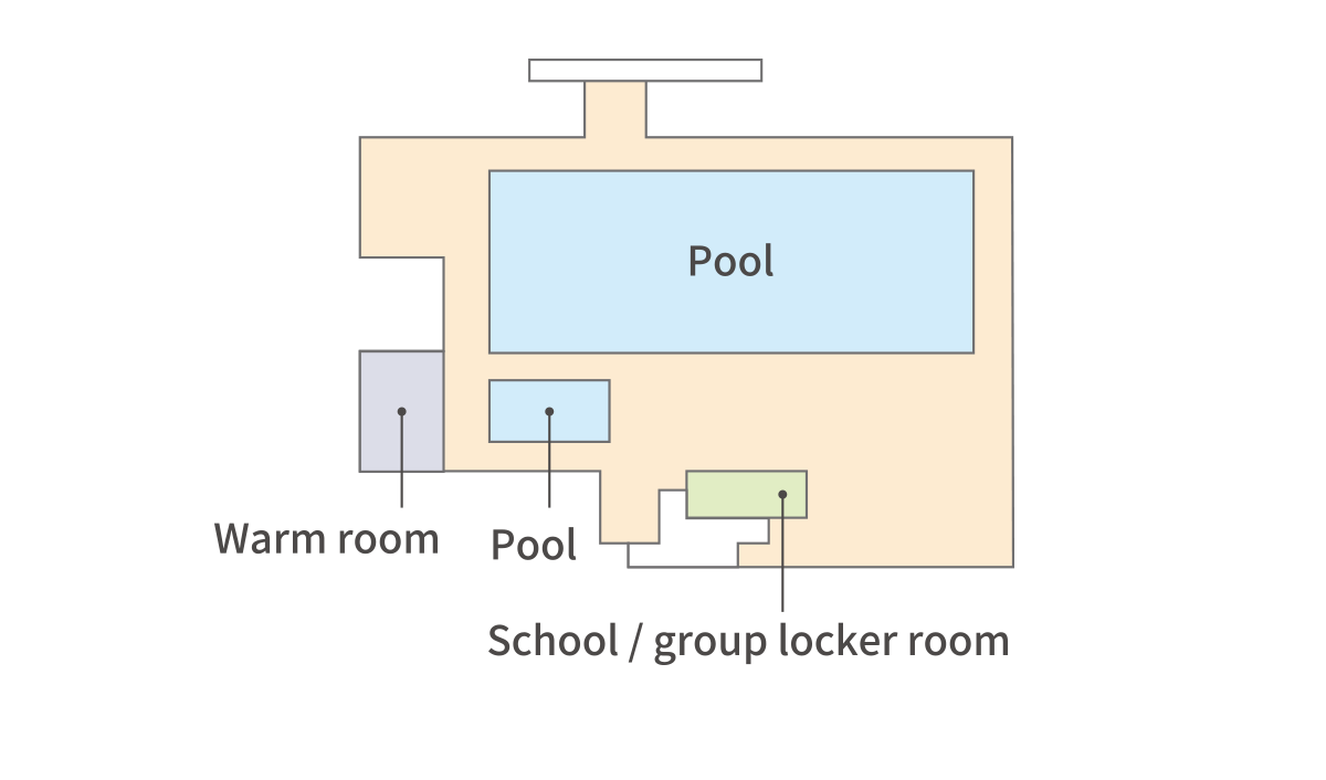 Plan of the basement floor of the main building